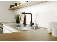 Dřezová baterie Blanco MILA-S černá matná