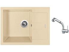 Set Sinks AMANDA 650 Sahara + batéria Sinks MIX 3 S Chróm