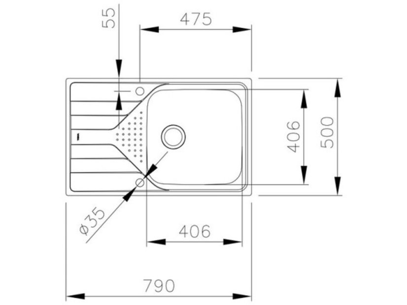 Nerezový drez Teka Universe 50 T-XP 1B 1D MAX