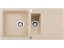 Granitový drez Pyramis Mido 100 x 50 1 1/2B 1D Béžová