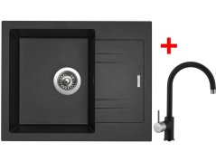 Sinks LINEA 600 Metalblack + Vitalia GR