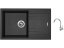 Set Sinks LINEA 780 N Metalblack + baterie Sinks MIX 35 chrom