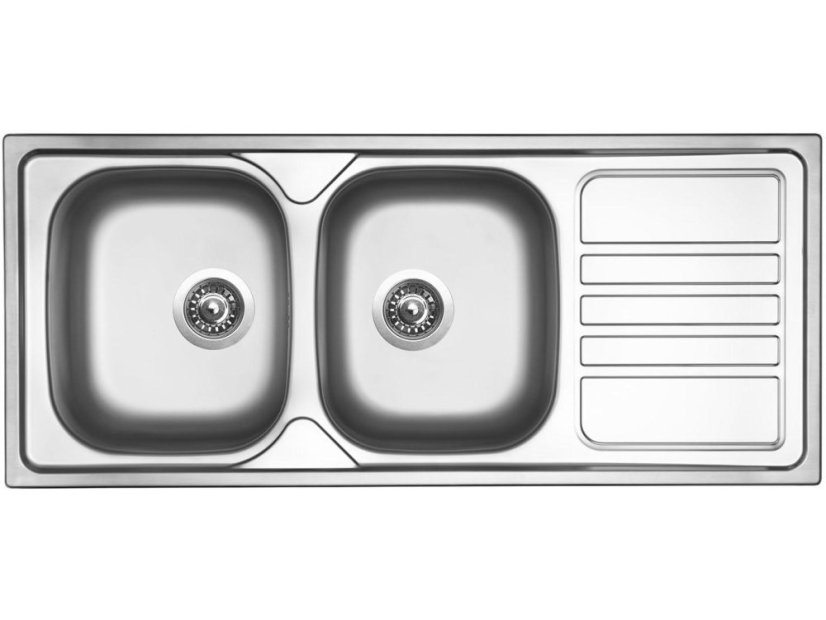 Set Sinks OKIO 1160 DUO V matný + baterie Sinks MIX 35 P chrom