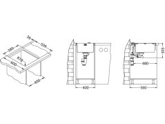 Nerezový drez Alveus PURE 10 UP KMB