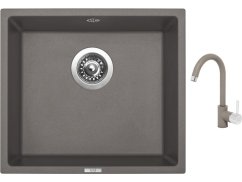 Set Sinks FRAME 457 Truffle + baterie Sinks MIX 35 Truffle