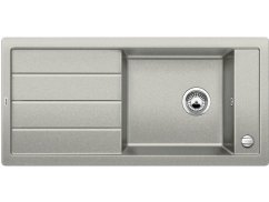 Granitový drez Blanco MEVIT XL 6 S perlovo šedáobojstranné prevedenie s excentrom