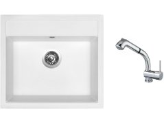 Set Sinks SOLO 560 Milk + batéria Sinks MIX 3 S Chróm