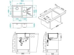 Kuchyňský drez Alveus Karat 20 L čierný