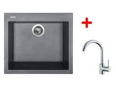 Set Sinks Cube 560 Nanogrey + Mix 35