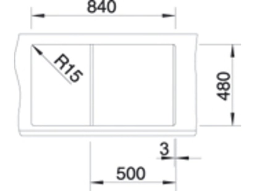 Granitový dřez Blanco METRA 5 S bílá - s excentrem