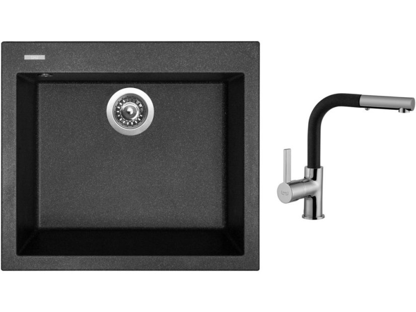 Set Sinks CUBE 560 Granblack + baterie Sinks ENIGMA S Grandblack