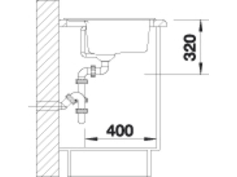 Granitový drez Blanco DALAGO 6 biela s excentrom