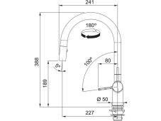 Dřezová baterie Franke FN 4090.901 Active New Matná černá