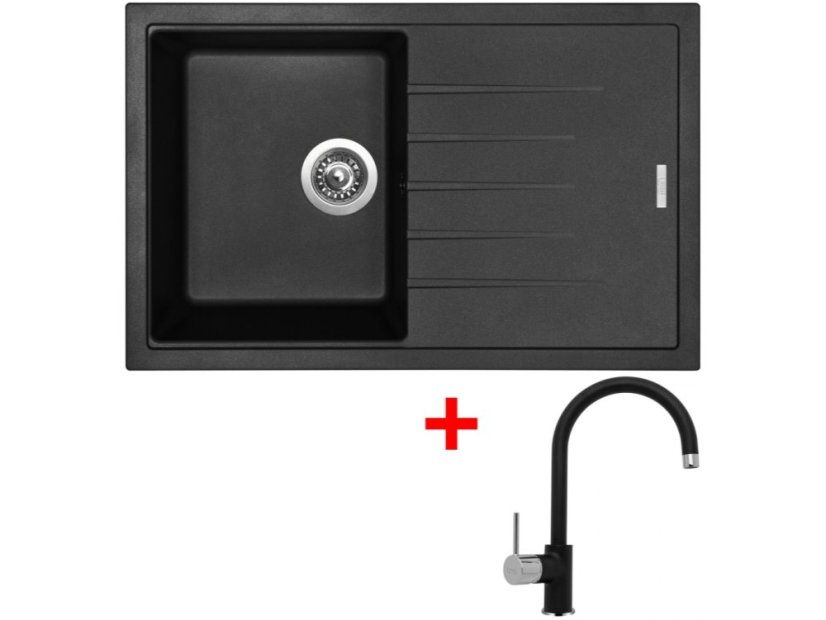 Sinks BEST 780 Pureblack + Vitalia GR