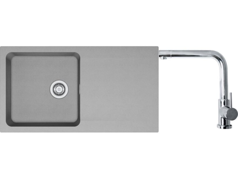 Set Franke OID 611 Tectonite Šedá + batéria Franke FN 0143 Chróm