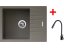 Sinks PERFECTO 650 Truffle + ELASTA S čierná matná