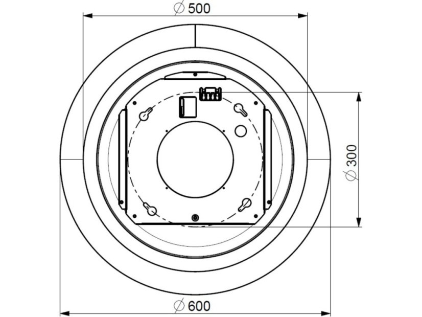 Ostrůvková digestoř Faber CELINE PLUS WW/CG MATT KL-4