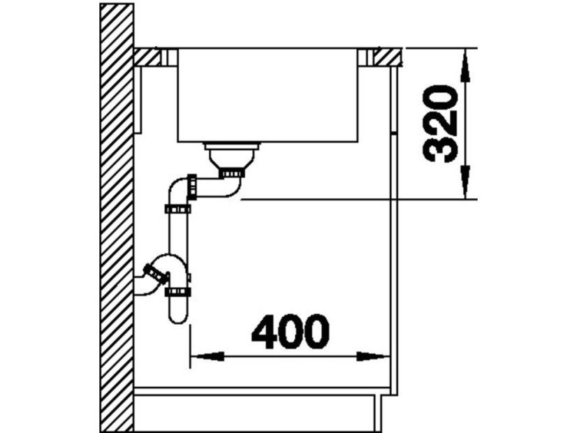 Nerezový drez Blanco Andano XL 6S-IF InFino nerez hodvábny lesk pravý