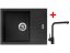 Sinks PERFECTO 650 Metalblack + Elka čierná matná
