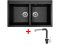 Set Sinks Amanda 860 Duo Metalblack + Mix 3 P GR