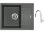 Set Sinks LINEA 600 N Titanium + baterie Sinks MIX 35 P chrom