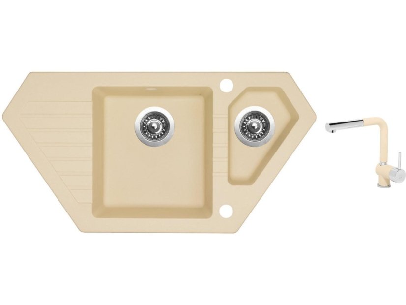 Set Sinks BRAVO 850.1 Sahara + baterie Sinks MIX 3 P Sahara