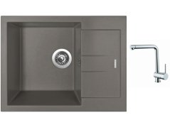 Set Sinks AMANDA 650 Truffle + batéria Sinks MIX 3 chróm Set Sinks AMANDA 650 Truffle + batéria Sinks MIX 3 chróm