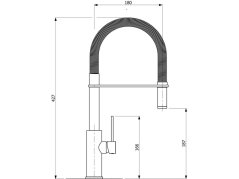 Dřezová baterie Sinks TOP PROF P lesklá