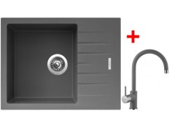 Sinks PERFECTO 650 Titanium + Vitalia GR