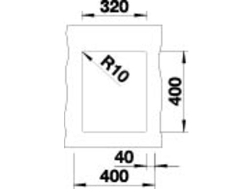 Granitový drez Blanco SUBLINE 320-U tartufo s tiahlom
