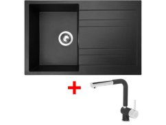 Set Sinks Grande 800 Metalblack + Mix 3 P GR