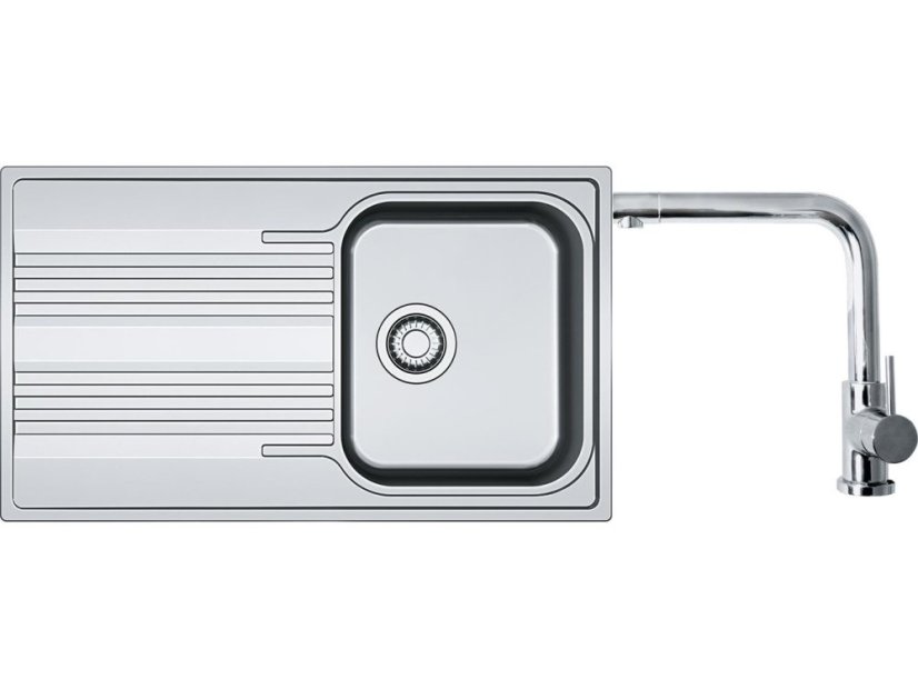 Set Franke SRX 611-86 Nerez + batéria Franke FN 0143 Chróm