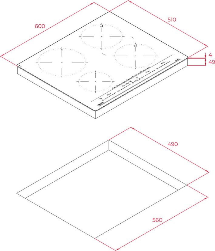 Indukčná varná doska Teka IZC 64630 MST BK