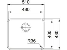 Nerezový dřez Franke ANX 110-48