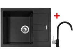 Sinks AMANDA 650 Pureblack + Vitalia GR