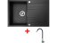 Sinks GRANDE 800 XC Metalblack + Elasta nerez/černá