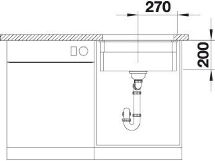 Blanco ETAGON 500 U InFino keramika černá