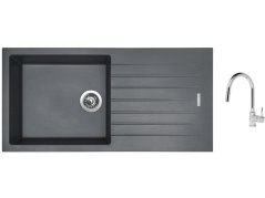 Set Sinks PERFECTO 1000 Titanium + baterie Sinks MIX 35 P chrom Set Sinks PERFECTO 1000 Titanium + baterie Sinks MIX 35 P chrom