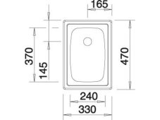 Nerezový drez Blanco TOP EE 3 x 4 Nerez prírodný lesk