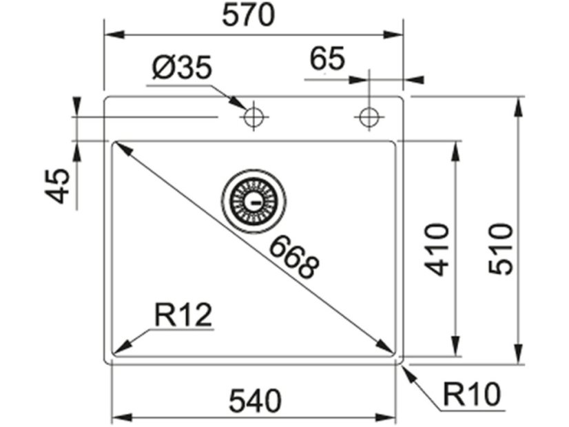 Nerezový drez Franke BXX 210/610-54 TL Nerez