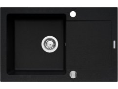 Granitový drez Pyramis Mido 79 x 50 1B 1D Carbon