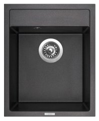 Sinks CLASSIC 400 Metalblack + Elasta nerez/čierná Sinks CLASSIC 400 Metalblack + Elasta nerez/čierná
