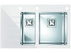 Sklenený drez Alveus Crystalix 20 P biely