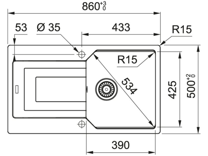 Granitový dřez Franke UBG 611-86 Onyx