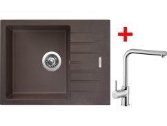 Sinks PERFECTO 650 Marone + ELKA lesklá