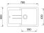 Set Sinks AMANDA 780 Metalblack + batéria Sinks PRONTO Metalblack