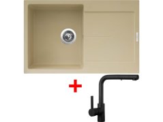 Sinks ULTIMA 790 Sahara + ENIGMA S čierná matná