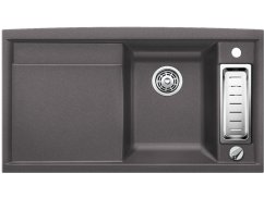 Granitový drez Blanco AXIA II 5 S-F sivá skala drez vpravo s excentrom prísluš.