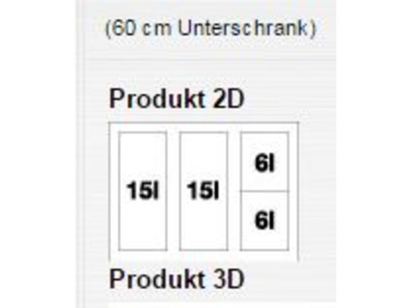 Odpadkový koš Blanco Flexon II 60/4 rozdělení