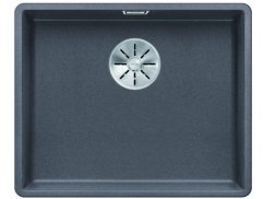 Granitový dřez Blanco SUBLINE 500 F InFino šedá skála bez táhla